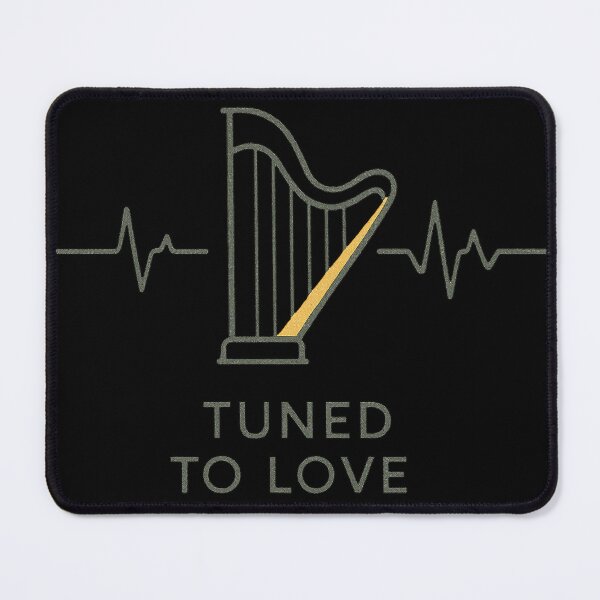 Item preview, Funny Gift To Harp Lovers Harp Heartbeat Romantic Wedding Gift designed and sold by Virelo.