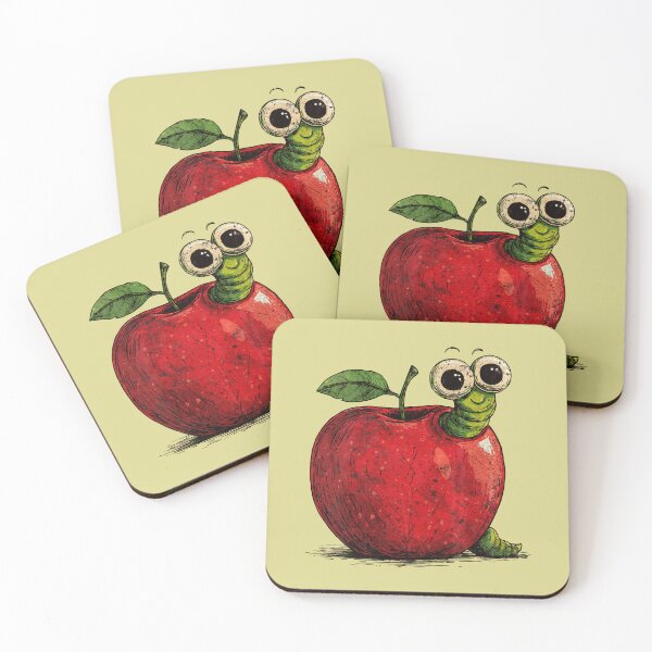 Item preview, Cute Apple Worm designed and sold by T Style.