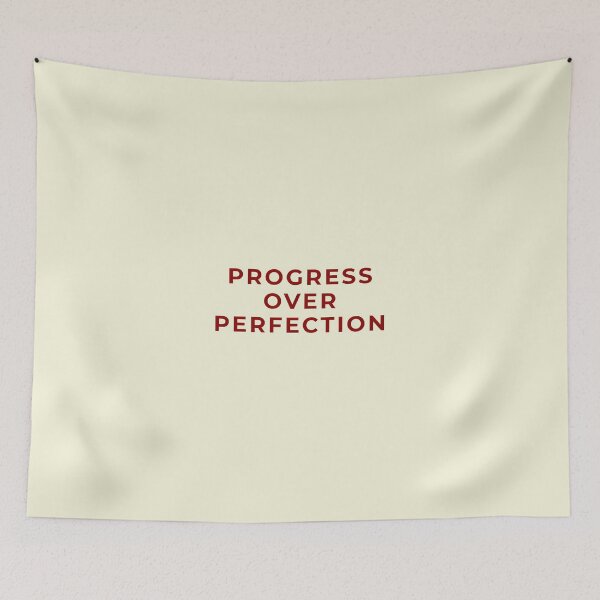 Item preview, Progress Over Perfection Quote Shirt Growth Mindset Motivation Typography Self Improvement Workout Design Sticker Hoodie Poster Gift | Premium HD Sticker designed and sold by MillionaireGenZ ⭐⭐⭐⭐⭐ (5.0).