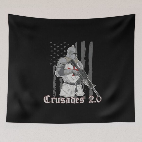 Item preview, Crusades 2.0 Knight Templar With Rifle Tactical Military Armor Patriot Art designed and sold by PonyRoniku.