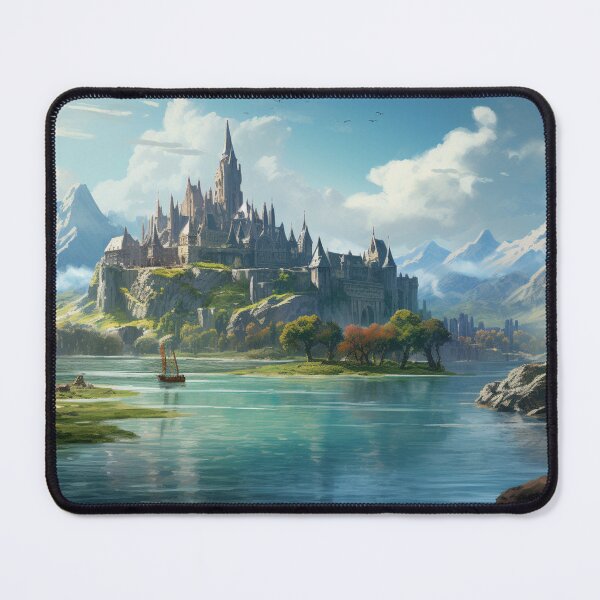Item preview, Dragon Mountain Ancient Forbidden Castle Art designed and sold by GrinGalore.