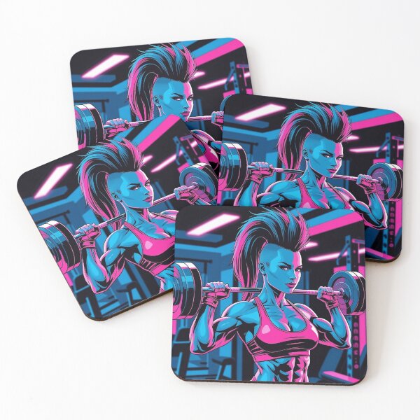 Item preview, Anime Gym Girl Sticker Muscular Manga Fitness Waifu Workout Motivation Cyberpunk Neon Weightlifting Art Design for Gym Lovers Otaku Lifters Training Aesthetic designed and sold by MillionaireGenZ ⭐⭐⭐⭐⭐ (5.0).