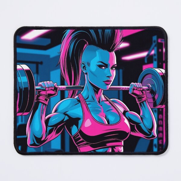 Item preview, Anime Gym Girl Sticker Muscular Manga Fitness Waifu Workout Motivation Cyberpunk Neon Weightlifting Art Design for Gym Lovers Otaku Lifters Training Aesthetic designed and sold by MillionaireGenZ ⭐⭐⭐⭐⭐ (5.0).