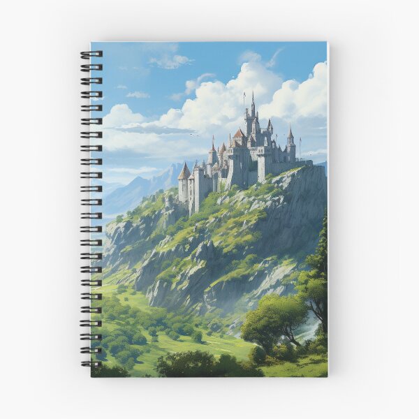 Item preview, Dragon Mountain Ancient Castle Green Valley Art designed and sold by GrinGalore.