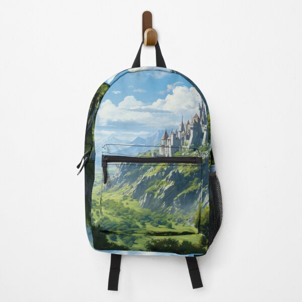 Item preview, Dragon Mountain Ancient Castle Green Valley Art designed and sold by GrinGalore.