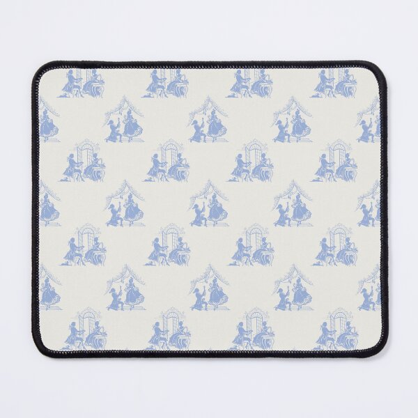 Item preview, Regencycore print - blue on cream designed and sold by LittleBettyMakes.