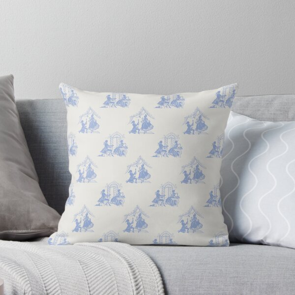 Item preview, Regencycore print - blue on cream designed and sold by LittleBettyMakes.