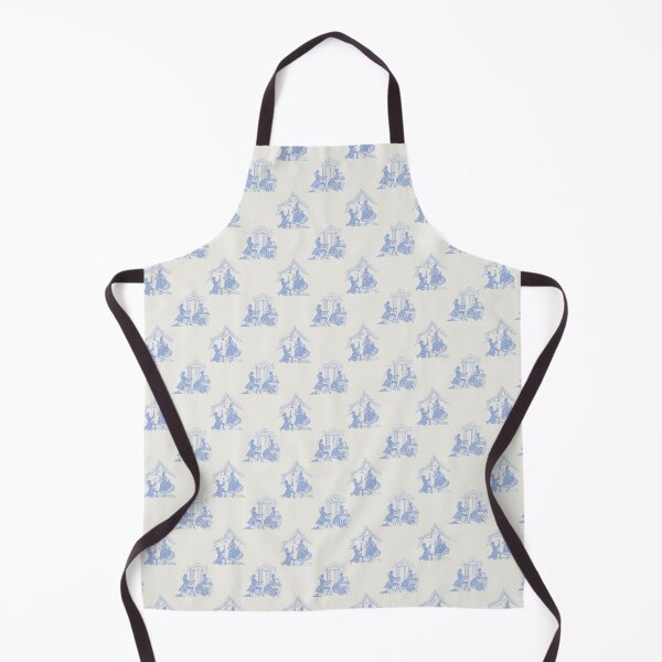 Item preview, Regencycore print - blue on cream designed and sold by LittleBettyMakes.