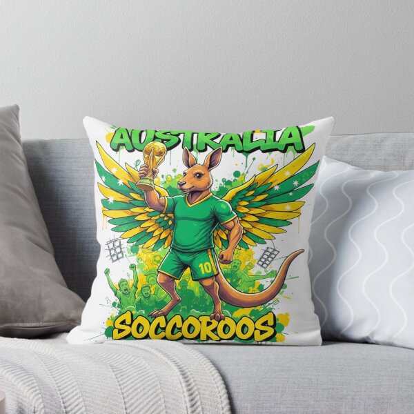 Item preview, Australia Socceroos 2026 World Cup - Winged Kangaroo Mascot designed and sold by Inkwell grove.