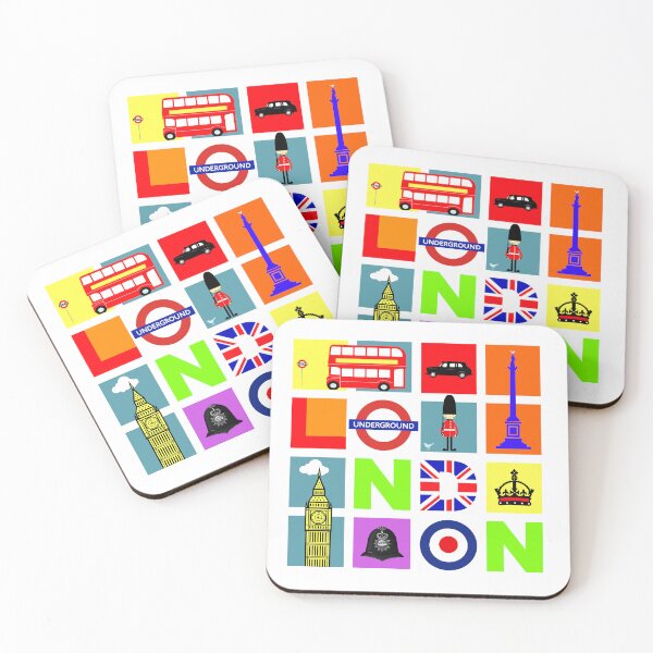 Item preview, London Icons Travel Poster designed and sold by rogue-design.