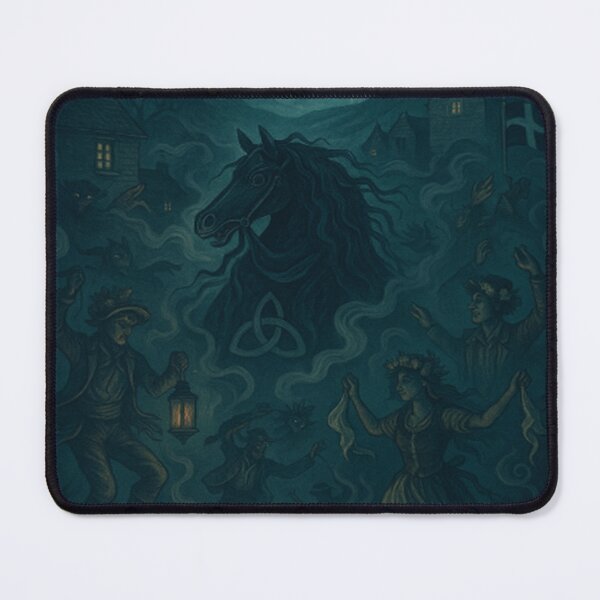 Item preview, Padstow Obby Oss Mystical Cornish Folklore Poster designed and sold by Virelo.