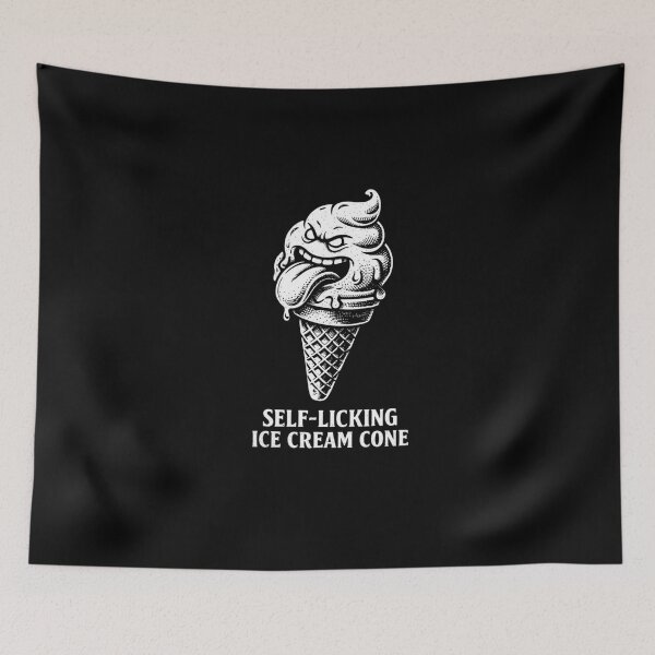 Item preview, Self-Licking Ice Cream Cone | Systems & Bureaucracy Humor Design designed and sold by RollFuzzy.