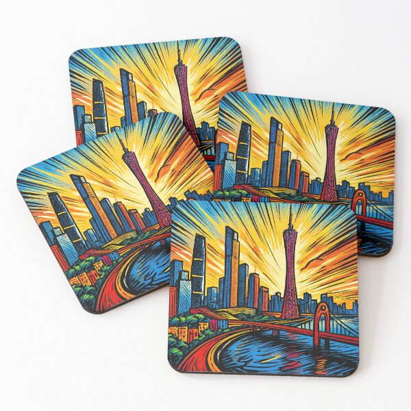 Item preview, Guangzhou, city | Comics stylCartoone -  designed and sold by ComicsFactory.