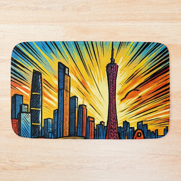 Item preview, Guangzhou, city | Comics stylCartoone -  designed and sold by ComicsFactory.