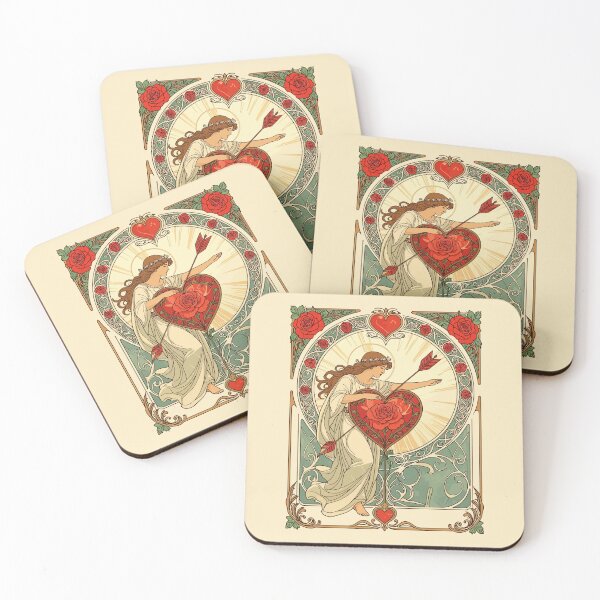 Item preview, The Weight of Love Vintage Art Nouveau Romance designed and sold by taiche.