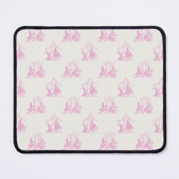 Item preview, Regencycore toile print - pink on cream designed and sold by LittleBettyMakes.