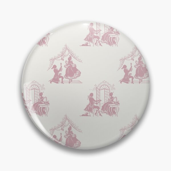 Item preview, Regencycore toile print - blush on cream designed and sold by LittleBettyMakes.