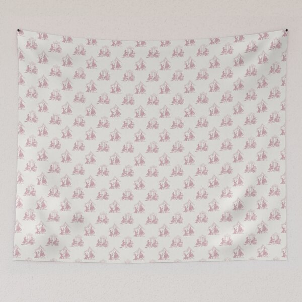 Item preview, Regencycore toile print - blush on cream designed and sold by LittleBettyMakes.