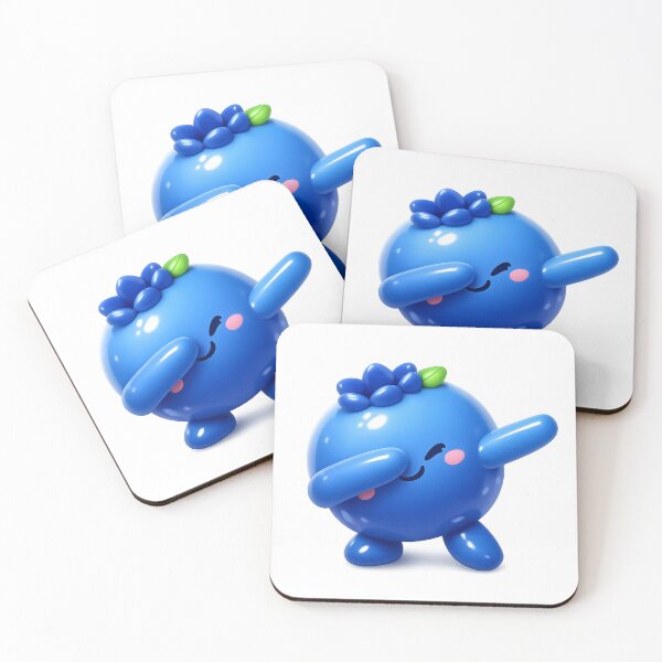 Item preview, Cute Dabbing Blueberry | Kawaii Fruit Dance Character designed and sold by Moons Studio.