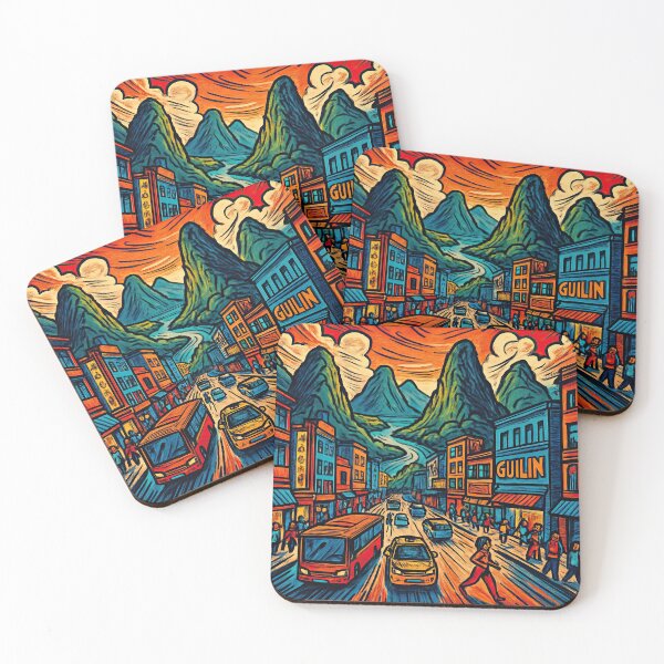Item preview, Guilin, city | Comics stylCartoone -  designed and sold by ComicsFactory.