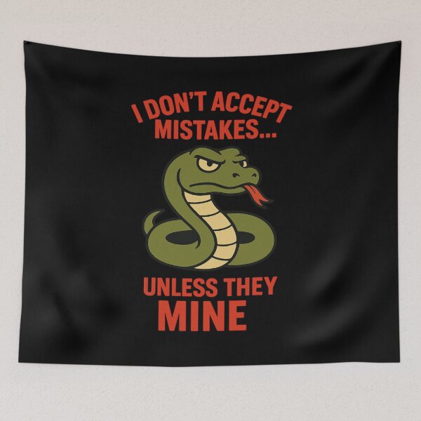 Item preview, Snake Dad Demanding Father Don't Accept Mistakes   designed and sold by Virelo.