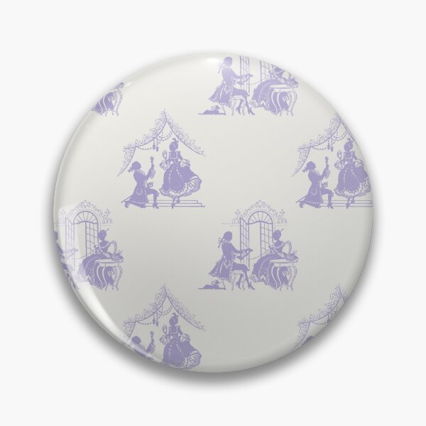 Item preview, Regencycore toile print - lilac on cream designed and sold by LittleBettyMakes.