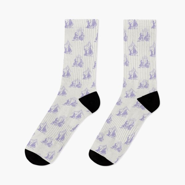 Item preview, Regencycore toile print - lilac on cream designed and sold by LittleBettyMakes.