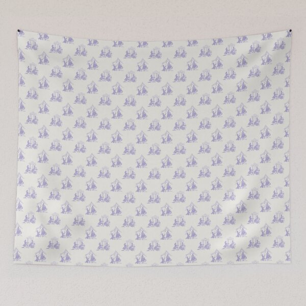 Item preview, Regencycore toile print - lilac on cream designed and sold by LittleBettyMakes.