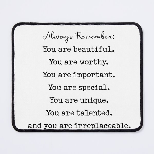 Item preview, always remember : You are beautiful designed and sold by corbrand.