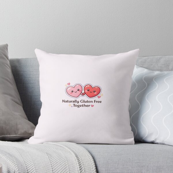 Item preview, Naturally Gluten Free Together | Cute Valentine’s Kawaii Hearts Coeliac Design designed and sold by My Gluten Free Life UK.