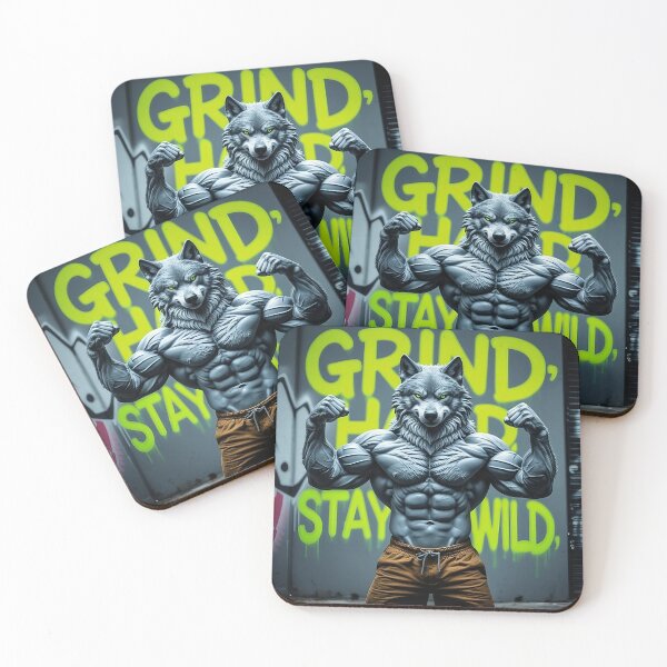 Item preview, Alpha Wolf Gym Motivation Sticker Bodybuilder Wolf Beast Mode Fitness Grind Strong Animal Workout Graphic for Hardcore Training Bodybuilding Fans | HD Premium Sticker designed and sold by MillionaireGenZ ⭐⭐⭐⭐⭐ (5.0).