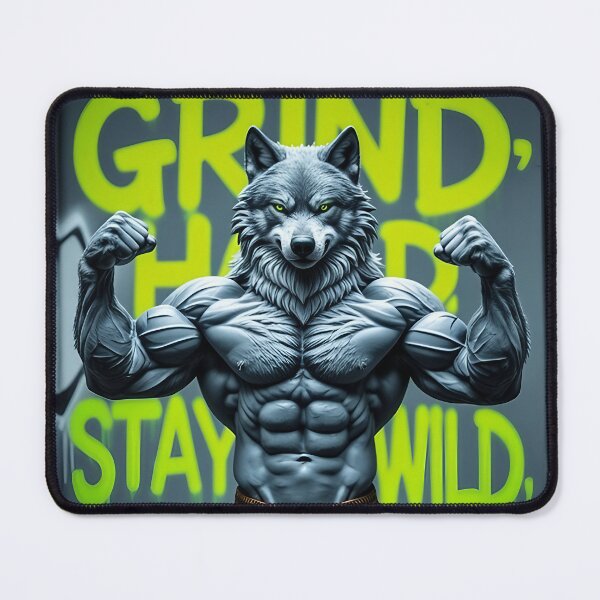 Item preview, Alpha Wolf Gym Motivation Sticker Bodybuilder Wolf Beast Mode Fitness Grind Strong Animal Workout Graphic for Hardcore Training Bodybuilding Fans | HD Premium Sticker designed and sold by MillionaireGenZ ⭐⭐⭐⭐⭐ (5.0).