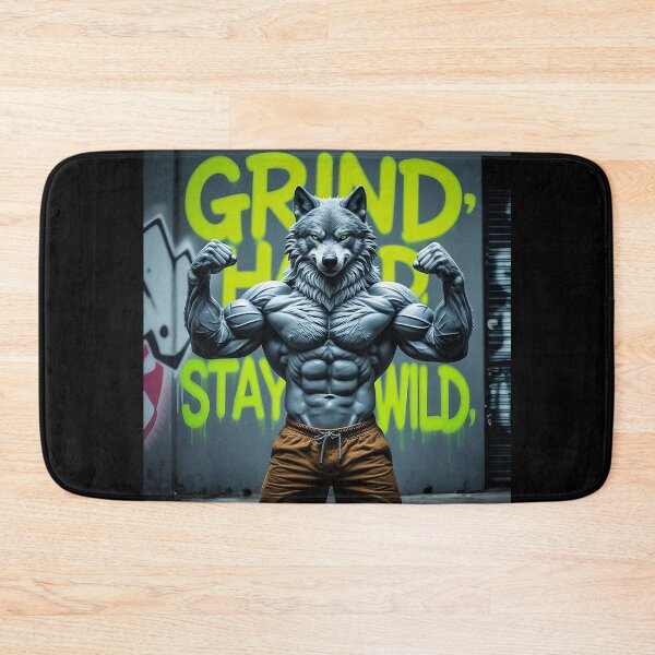Item preview, Alpha Wolf Gym Motivation Sticker Bodybuilder Wolf Beast Mode Fitness Grind Strong Animal Workout Graphic for Hardcore Training Bodybuilding Fans | HD Premium Sticker designed and sold by MillionaireGenZ ⭐⭐⭐⭐⭐ (5.0).
