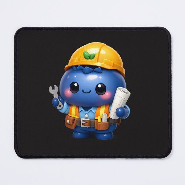 Item preview, Cute Blueberry Engineer | Kawaii Fruit Character designed and sold by Moons Studio.