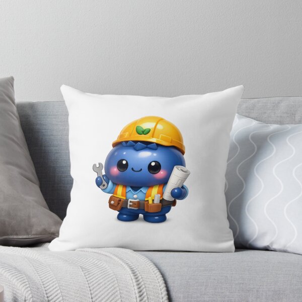 Item preview, Cute Blueberry Engineer | Kawaii Fruit Character designed and sold by Moons Studio.