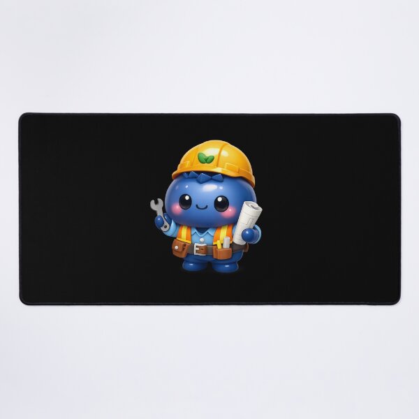 Item preview, Cute Blueberry Engineer | Kawaii Fruit Character designed and sold by Moons Studio.