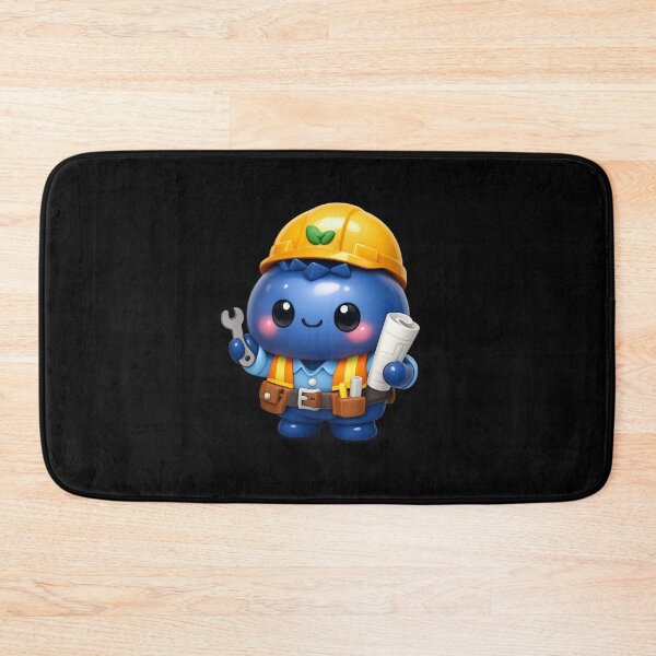 Item preview, Cute Blueberry Engineer | Kawaii Fruit Character designed and sold by Moons Studio.