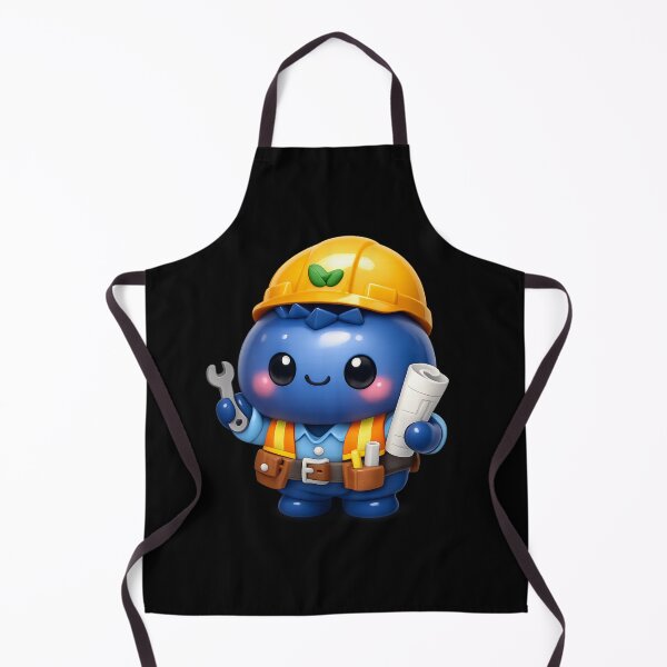 Item preview, Cute Blueberry Engineer | Kawaii Fruit Character designed and sold by Moons Studio.