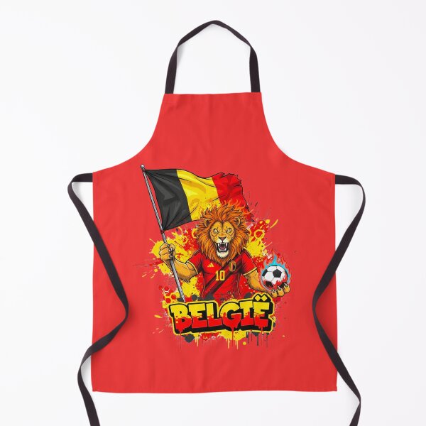 Item preview, Belgium Football World Cup 2026 - Red Devils Lion Mascot Rode Duivels België 2026 - Les Diables Rouges Lion Art designed and sold by Inkwell grove.