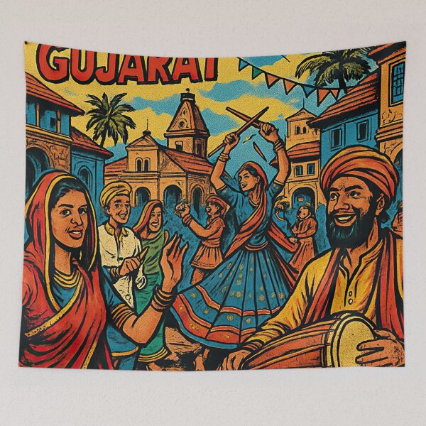 Item preview, Gujarat | Comics stylCartoone -  designed and sold by ComicsFactory.