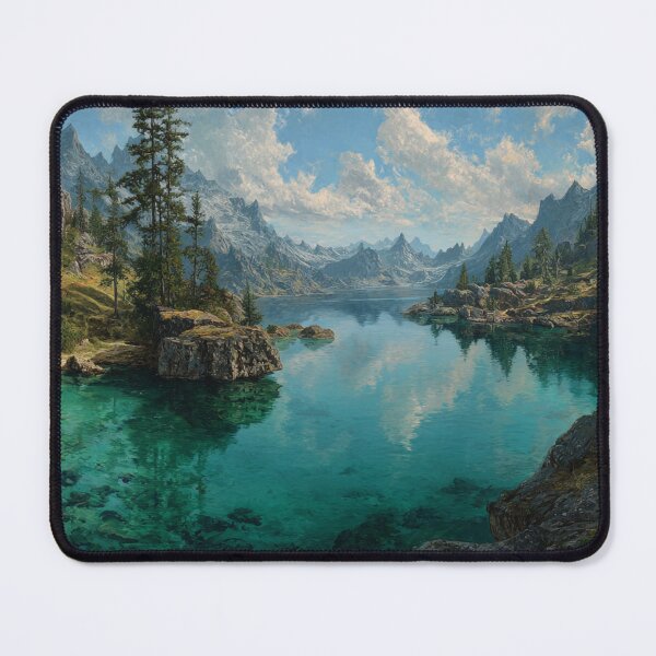 Item preview, High Lake of Dragon Mountain Forest Art designed and sold by GrinGalore.