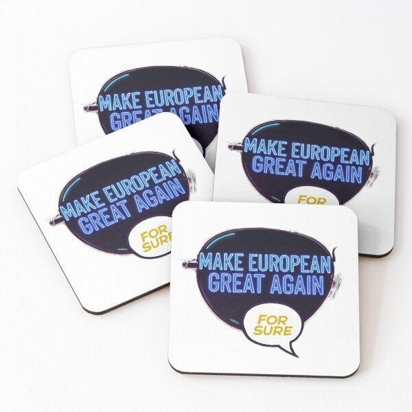 Item preview, Make European Great Again Neon EU Flag Aviator Meme | For Sure designed and sold by MEGACoolShades.