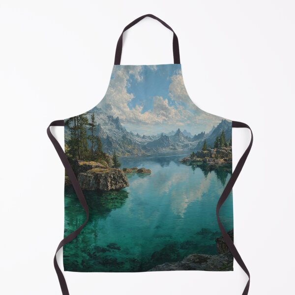 Item preview, High Lake of Dragon Mountain Forest Art designed and sold by GrinGalore.