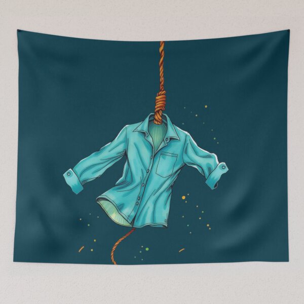 Item preview, teal shirt dancing in the wind from a rope designed and sold by GOODLOOKING10.