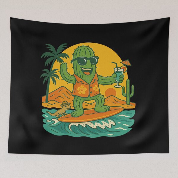 Item preview, Wake Surf Surfing Cactus designed and sold by Virelo.