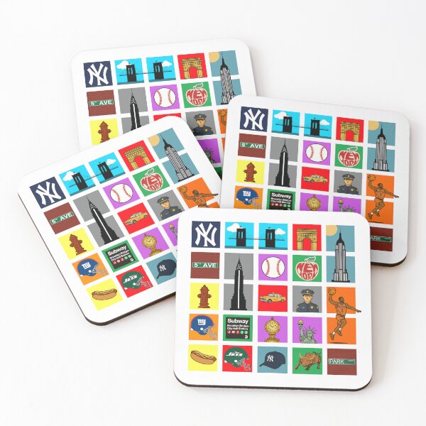 Item preview, New York Icons Travel Poster designed and sold by rogue-design.
