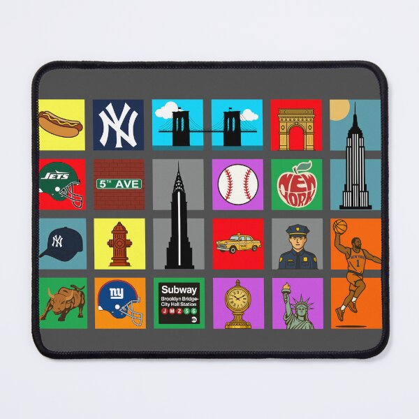Item preview, New York Icons Travel Poster designed and sold by rogue-design.