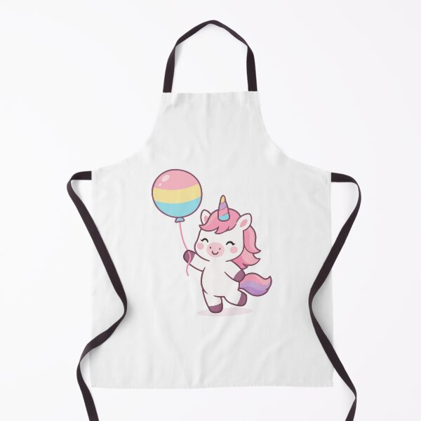 Item preview, Kawaii Baby Unicorn Jumping with Balloon Cute Fantasy designed and sold by stylishdzign.