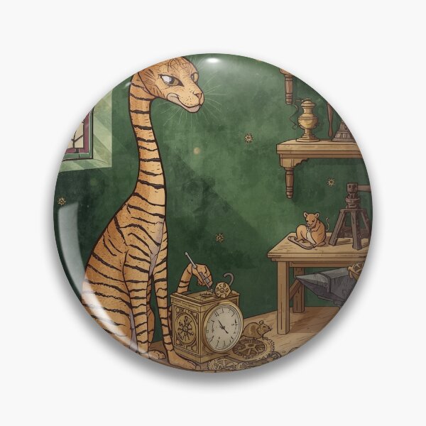 Item preview, Feline Clockmaker's Workshop designed and sold by PictorialWhimsy.