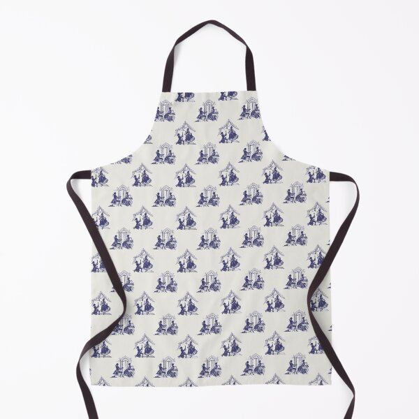 Item preview, Regencycore toile print - royal blue on cream designed and sold by LittleBettyMakes.